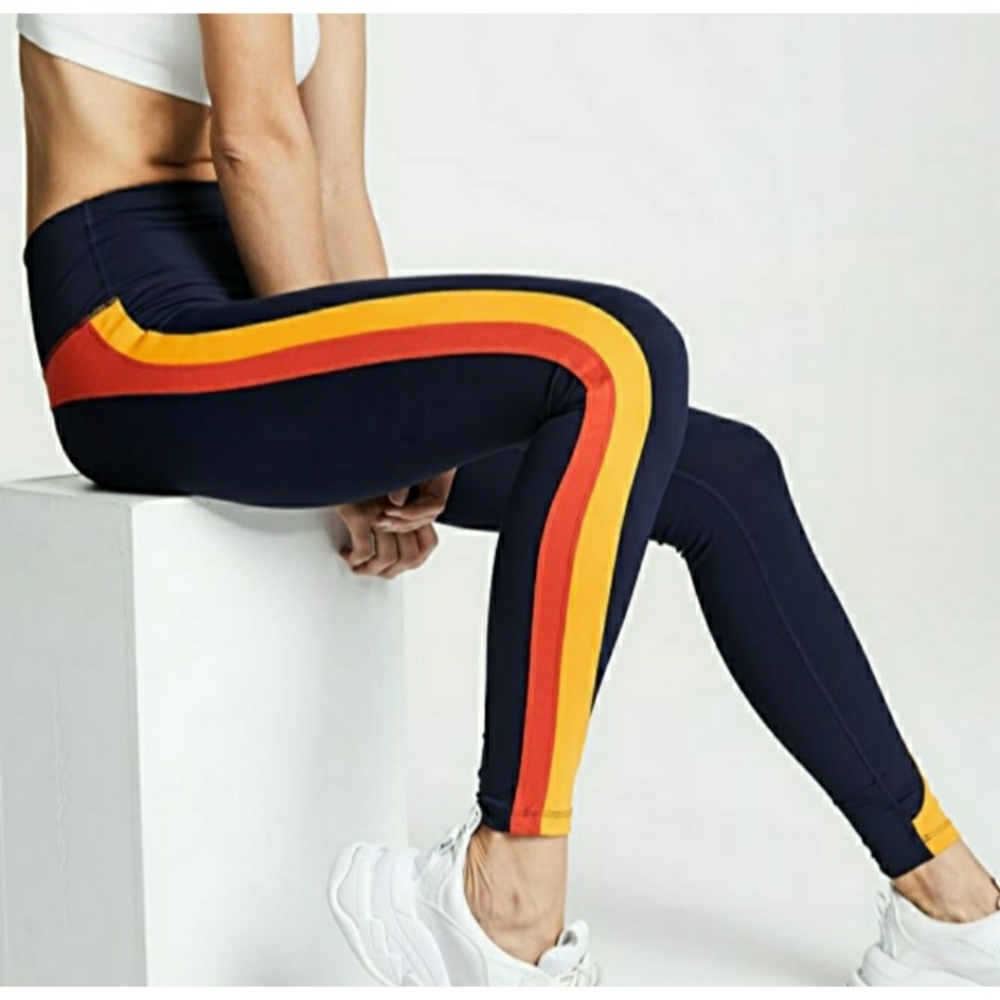Splits59 Dakota High Waist Stripe Leggings